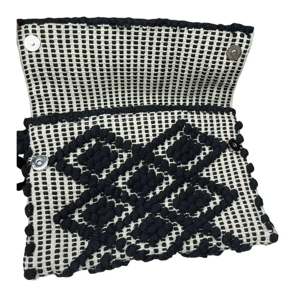 Elizabeth and James Woven Diamond Clutch